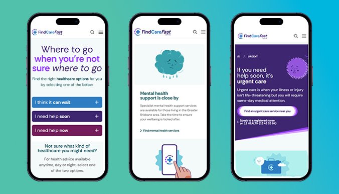 Visit findcarefast.com.au for healthcare options at your fingertips